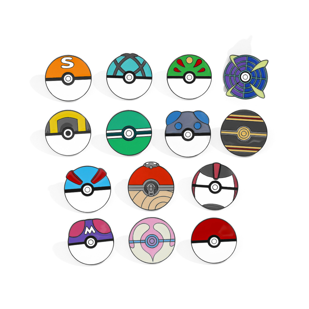 Pokeball Cosplay Prop - Anime Ball Cartoon Emaille Pins Metalen