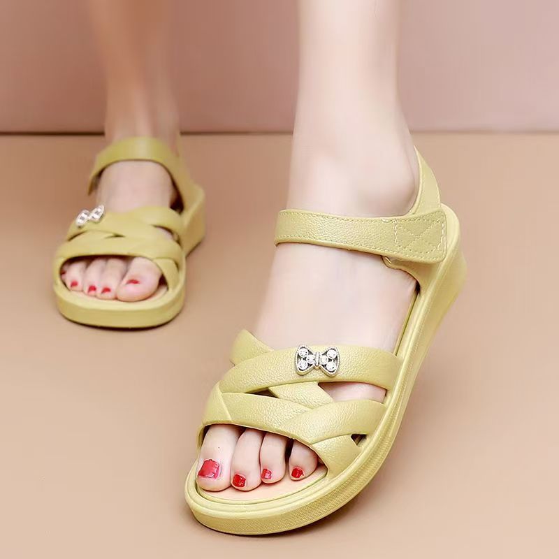 Velcro Hook Loop - Sandalen met sleehak voor dames van