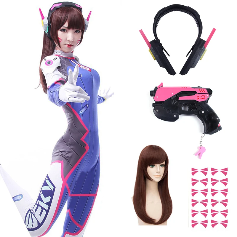 Dva Cosplay Prop - Anime Vrouw Jumpsuit Panty Dva Cosplay