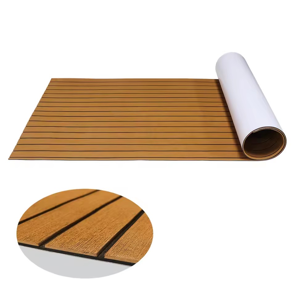 Eva Foam Sheet - Faux Teak EVA Foam Bootvloerbedekking Zelfklevende