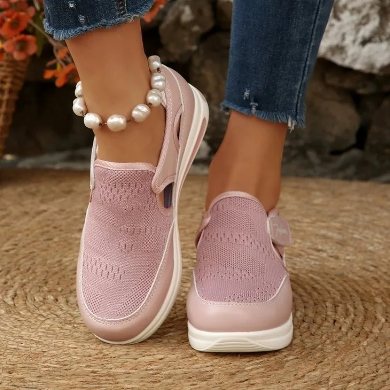Dames Platform Slip-on Sneaker - Velcro Hook Loop recensie en prijs