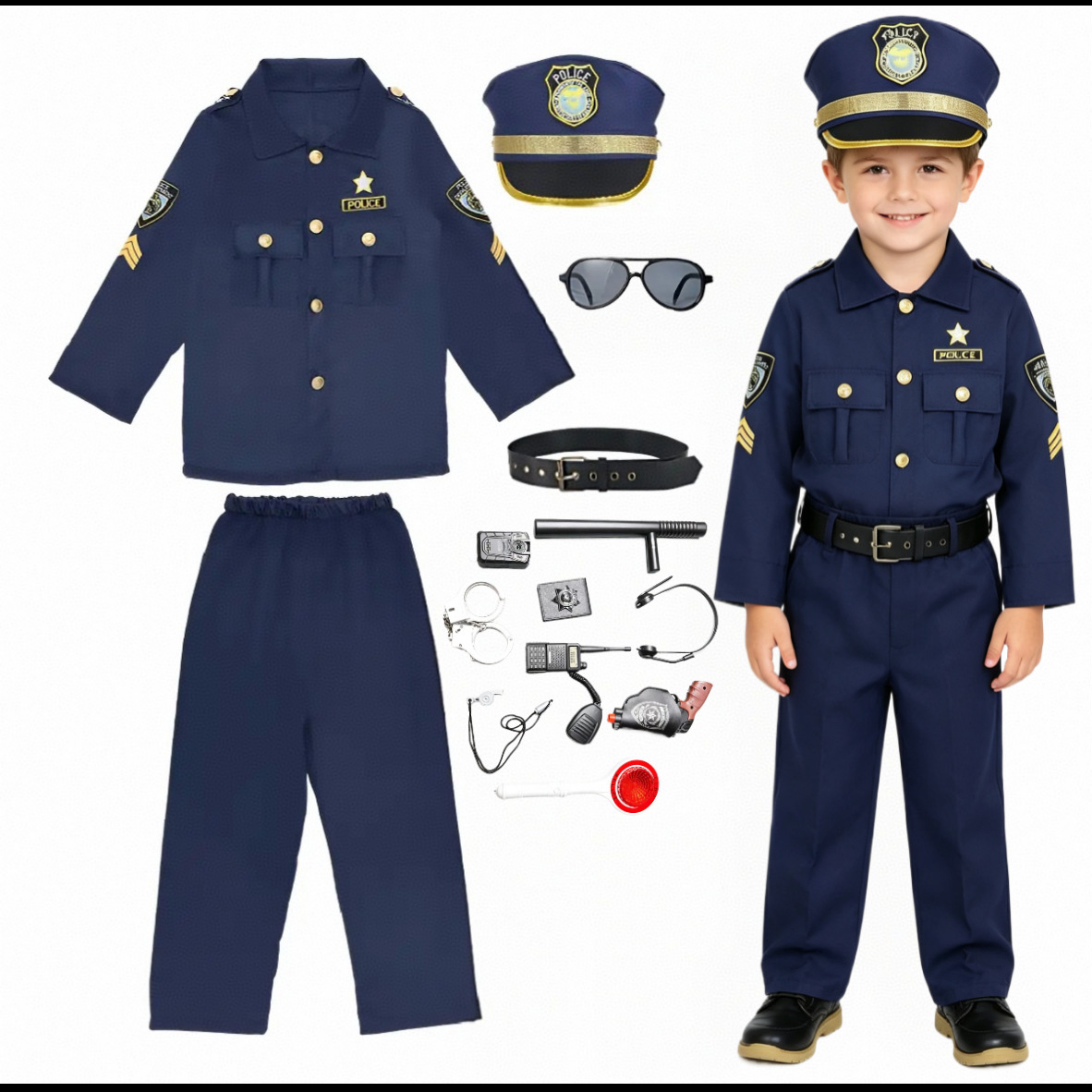 Kinderen Politieagent Cosplay  - Cosplay Prop Kit recensie en prijs